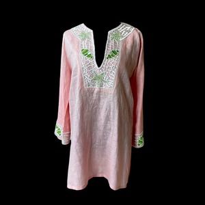 Barbara Gerwit Pale Pink Size M Linen Tunic